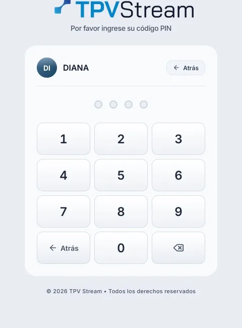 Cada camarero, su PIN